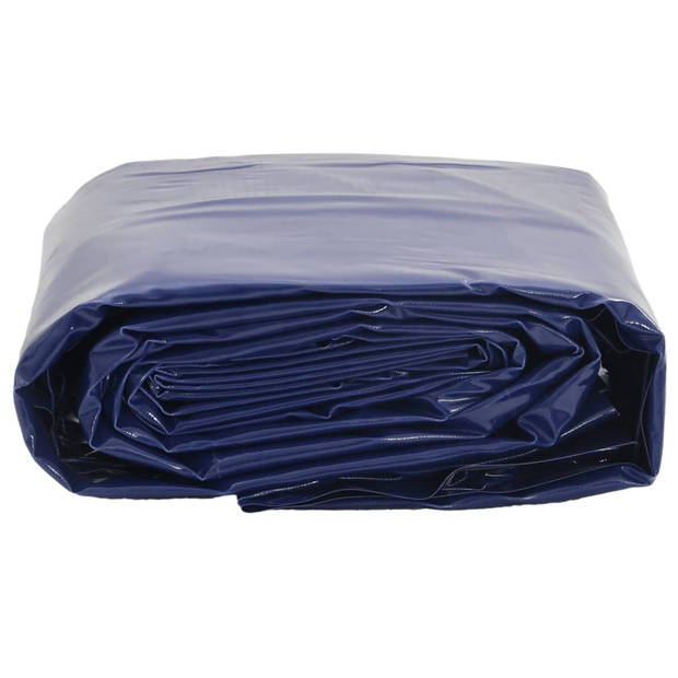 vidaXL Dekzeil 650 g/m² 1x2,5 m blauw