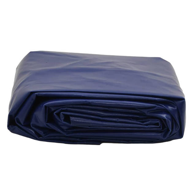 vidaXL Dekzeil 650 g/m² 5x7 m blauw