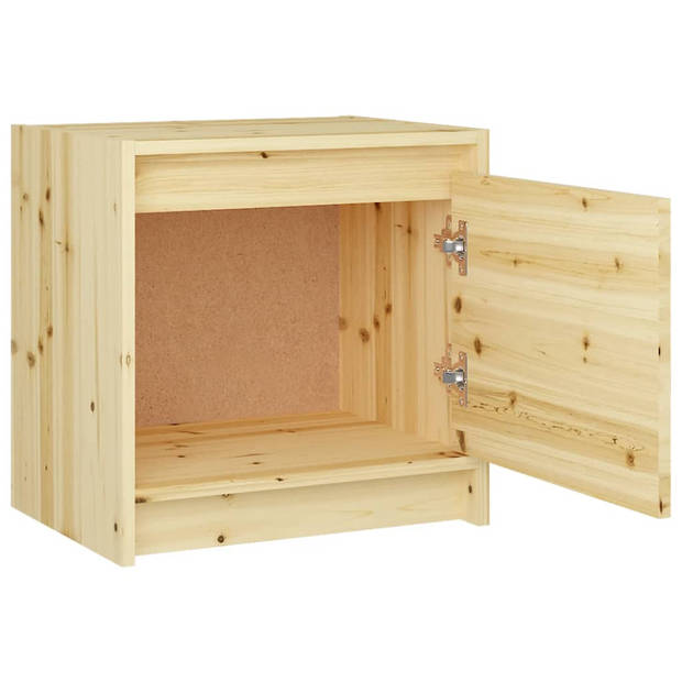 vidaXL Nachtkastjes 2 st 40x30,5x40 cm massief vurenhout