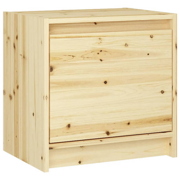 vidaXL Nachtkastjes 2 st 40x30,5x40 cm massief vurenhout