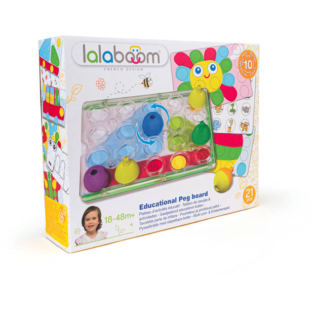 Lalaboom Activiteitenbord met educatieve kralen (20 st)