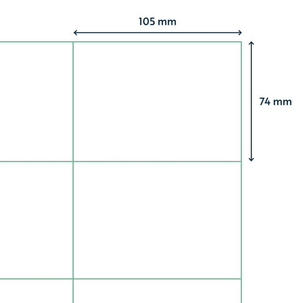 rillprint Etiketten 105x74 mm 500 vellen wit