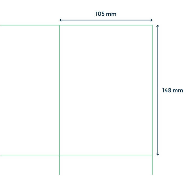 rillprint Etiketten 105x148 mm 500 vellen wit