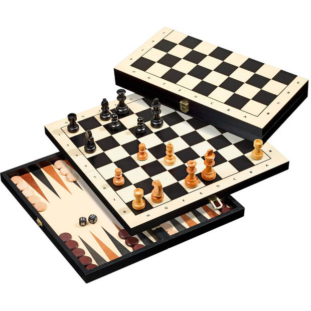 Philos Backgammon 3 in 1 reis set 30mm