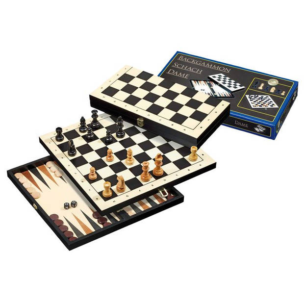 Philos Backgammon 3 in 1 reis set 30mm