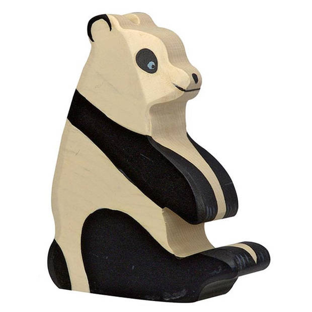 Holztiger Panda bear, sitting ca. 10 x 2