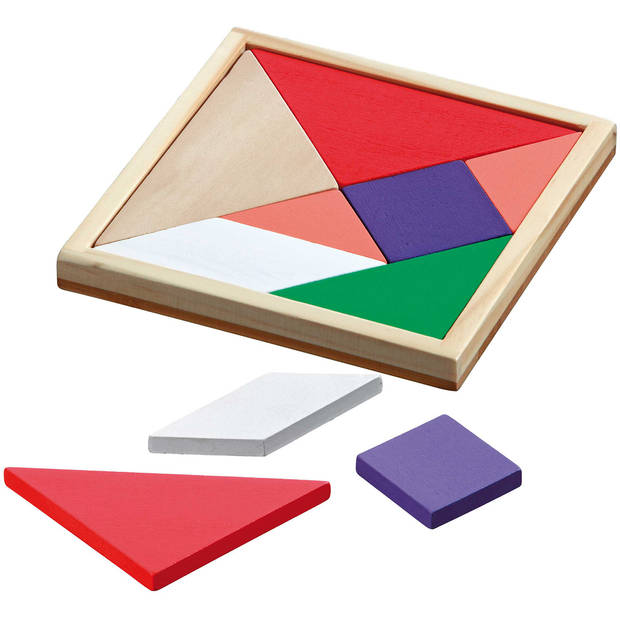 Philos Tangram gekleurd 15x15cm