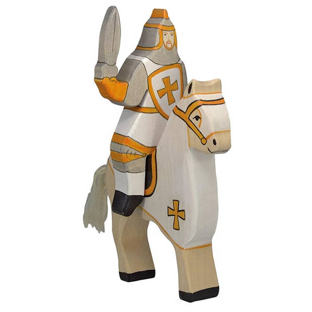 Holztiger Tournament knight, white (without horse) ca. 9 x 2