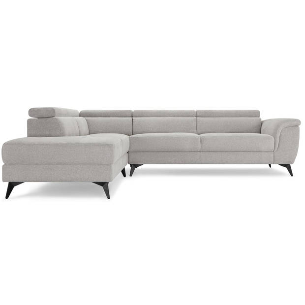 Giga Meubel - Hoekbank Links Grijs Stof - 290x95x90cm - Zitdiepte 55cm