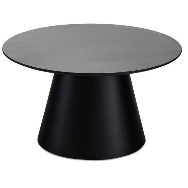 Giga Meubel - Salontafel Donkergrijs Marmer - 80x80x45cm - 13kg - Tango