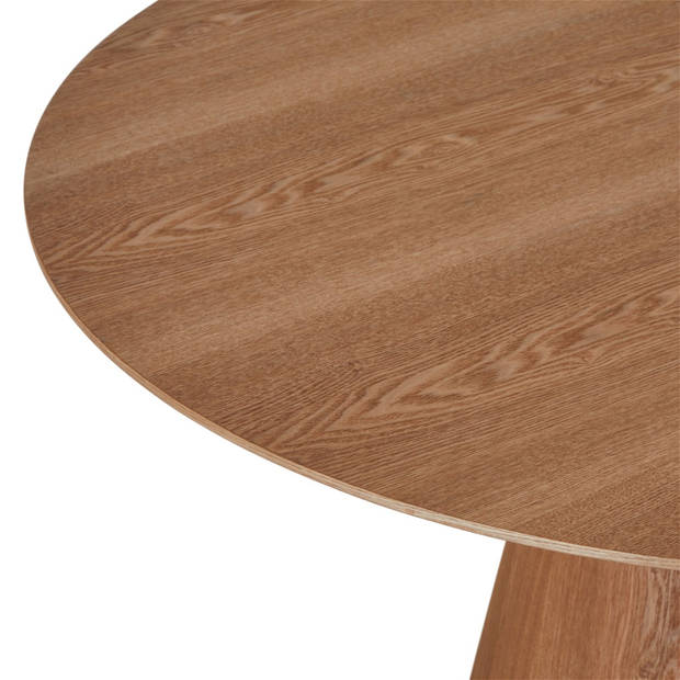 Giga Meubel - Eetkamertafel Rond ø120cm - Naturel Eikenhout - 2-4 Personen