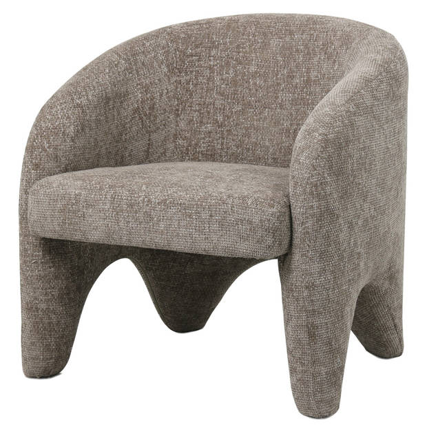 Giga Meubel - Fauteuil Stof Taupe - Incl. Armleuning - 74x73x75cm - Jackie