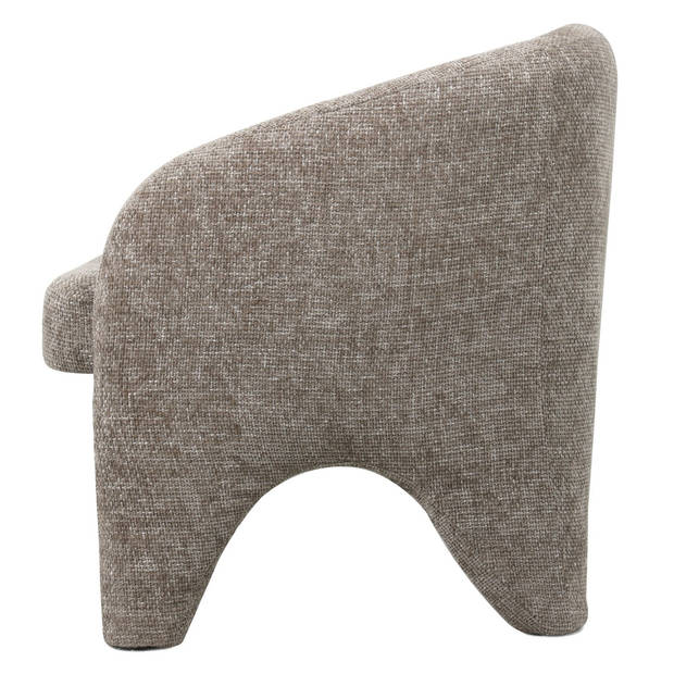 Giga Meubel - Fauteuil Stof Taupe - Incl. Armleuning - 74x73x75cm - Jackie