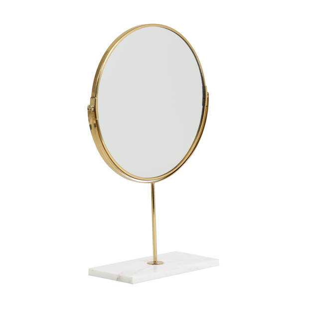 Light&living Spiegel op voet 33x12,5x48 cm RIESCO marmer wit-goud