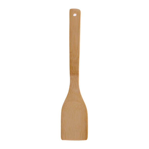 Arte R Kook/keuken gerei - keuken lepel - bruin - bamboe hout - 34 cm - Soeplepels