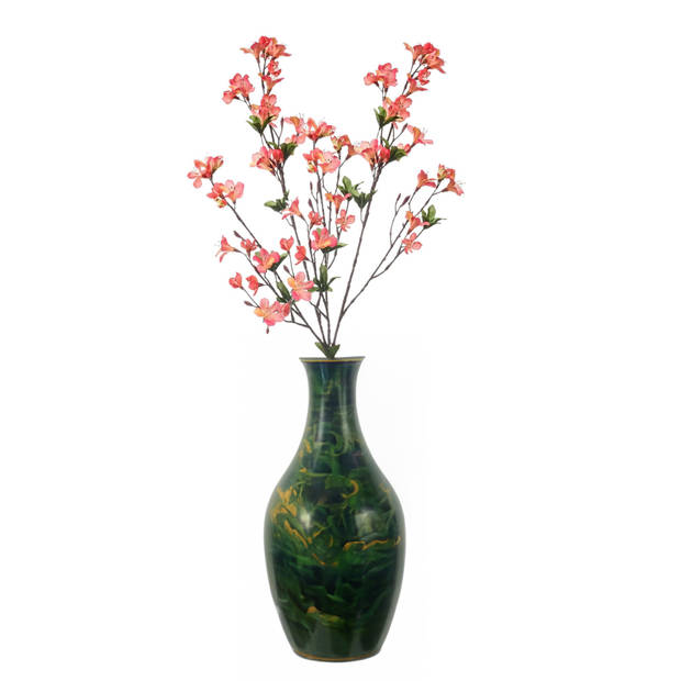 Emerald Kunstbloem Azalea bloesem - 90 cm - koraal roze - Kunstbloemen