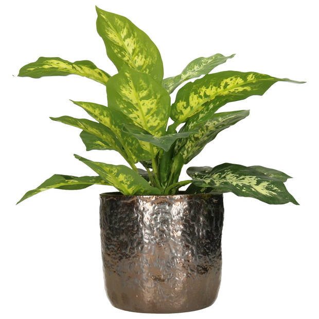 DK Design Bloempot/plantenpot - multi kleur - voor kamerplant - D16xH14 cm - Plantenpotten