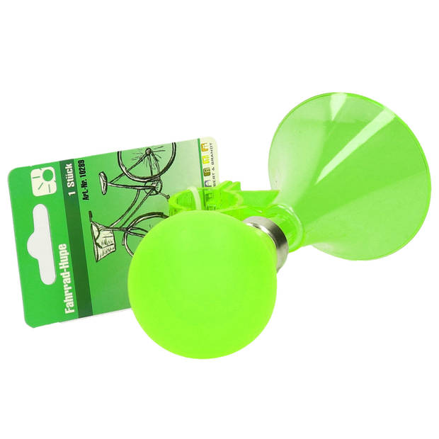 Fietsbel - toeter - kinderfiets - groen - 15 x 7 cm - fietsaccessoires - Fietsbellen