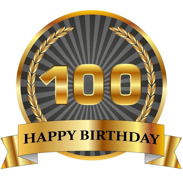 Happy birthday mok / beker 100 jaar - feest mokken