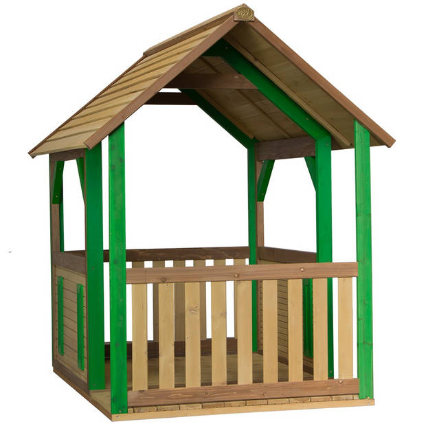 AXI Forest Speelhuis van FSC hout Speelhuisje voor de tuin / buiten in bruin & groen