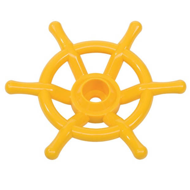 AXI Stuurwiel boot van kunststof in geel Accessoire voor Speelhuis of Speeltoestel