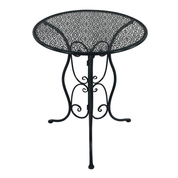 AXI Eloise 3-delige Mozaïek Bistroset Gestanst Antraciet Bistro Set met tafel & 2 stoelen