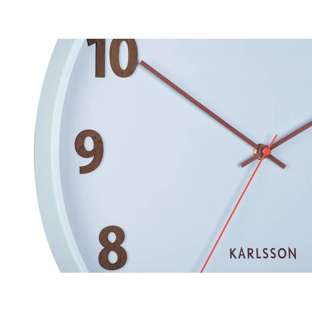 Karlsson - Wandklok Summertime - Zachtblauw- Ø40cm