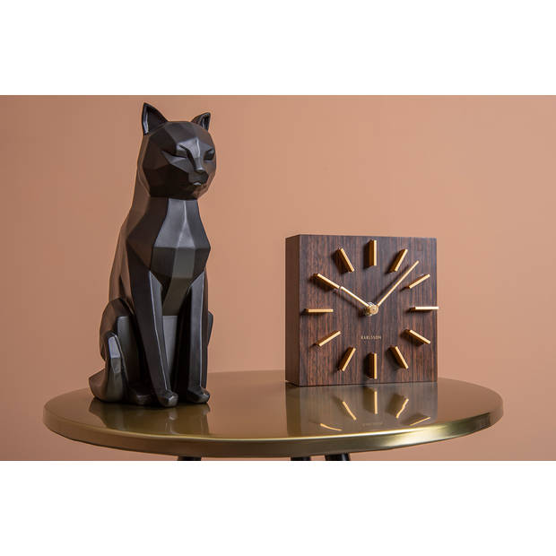 Present Time - Beeld Origami Cat Sitting - Zwart