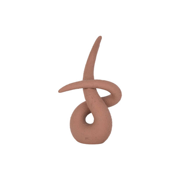 Present Time - Beeld Abstract Art Knot - Terracotta oranje