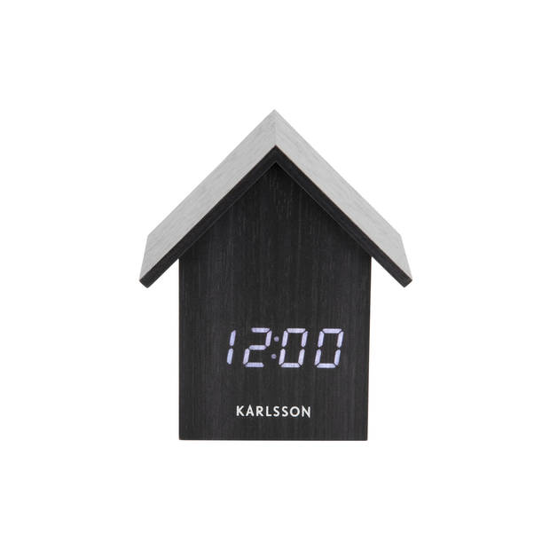 Karlsson - Wekker House LED - Zwart