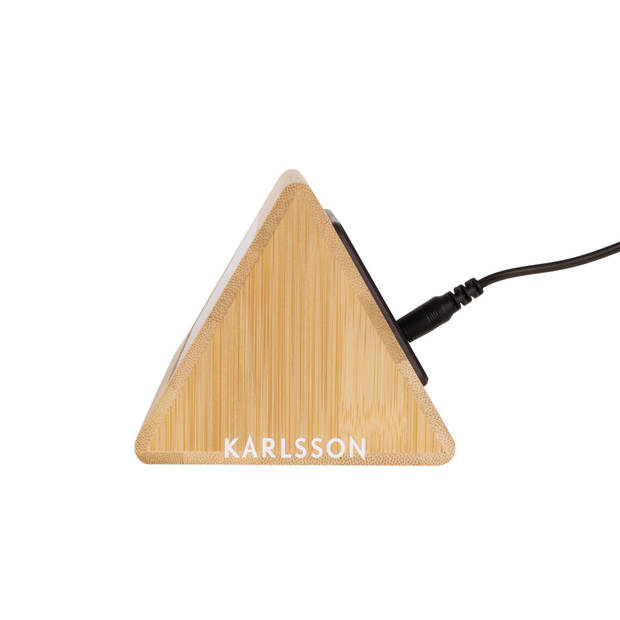 Karlsson - Wekker Triangle Bamboo - Bamboe