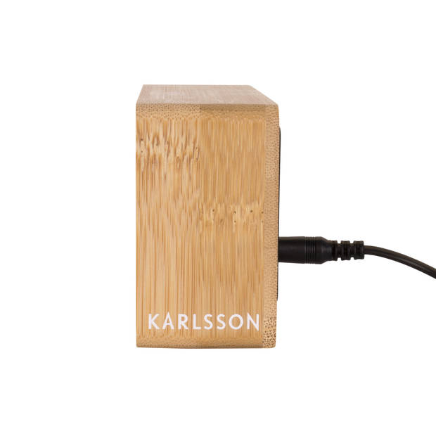 Karlsson - Wekker Tube Bamboo - Naturel
