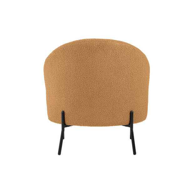 Leitmotiv - Fauteuil Noble Teddy Curl - Zandbruin