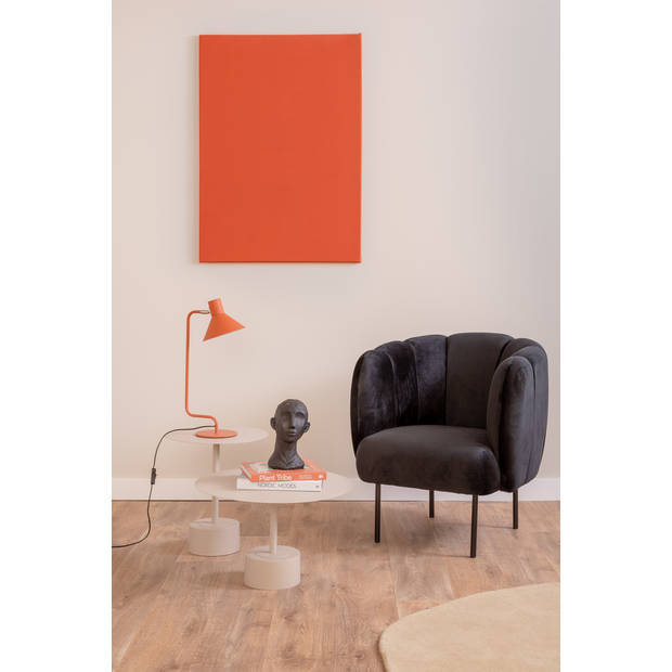 Leitmotiv - Fauteuil Tulip Velvet - Zwart