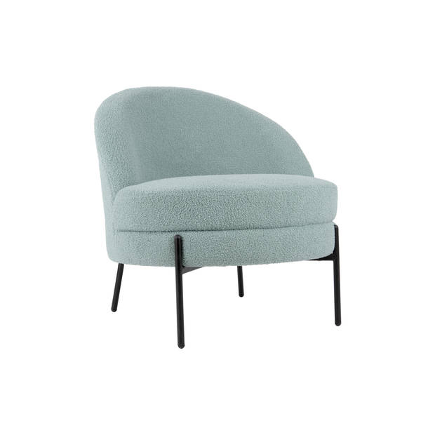 Leitmotiv - Fauteuil Noble Teddy Curl - Mistige blauw