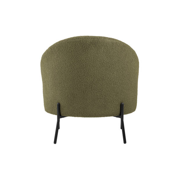 Leitmotiv - Fauteuil Noble Teddy Curl - Mosgroen