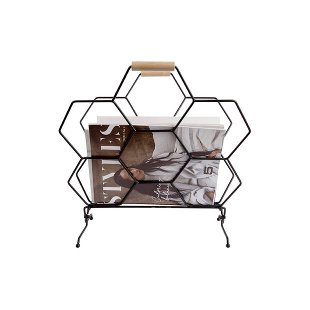 Present Time - Magazinehouder Honeycomb - Zwart