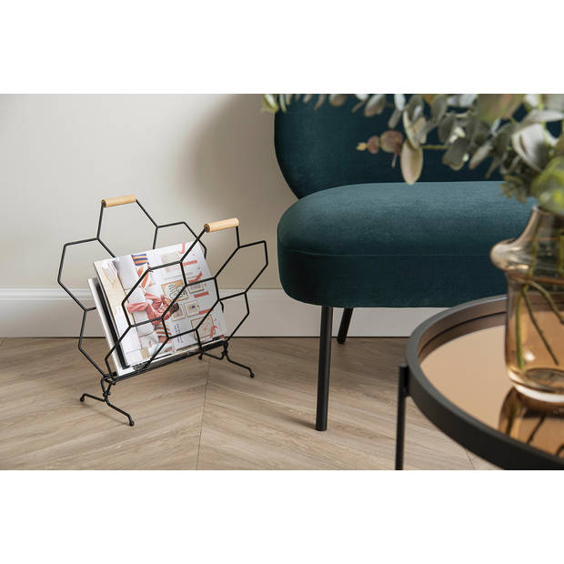 Present Time - Magazinehouder Honeycomb - Zwart