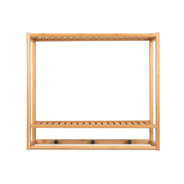 Leitmotiv - Wall Coat Rack Sheer Bamboo - Bamboe