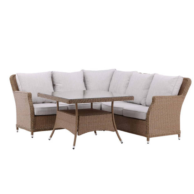 Vikelund loungeset 2 delen beige,naturel.