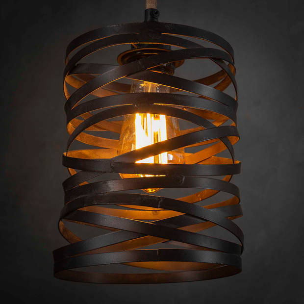 Hoyz - Industriele Hanglamp - 7 Lampen - Twist Wikkel - XL