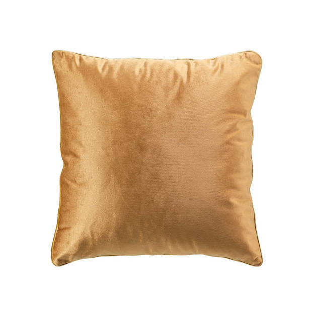 Velvet Kussen Gold Ocre – Oker/Goud - 45 x 45 cm (incl. vulling)