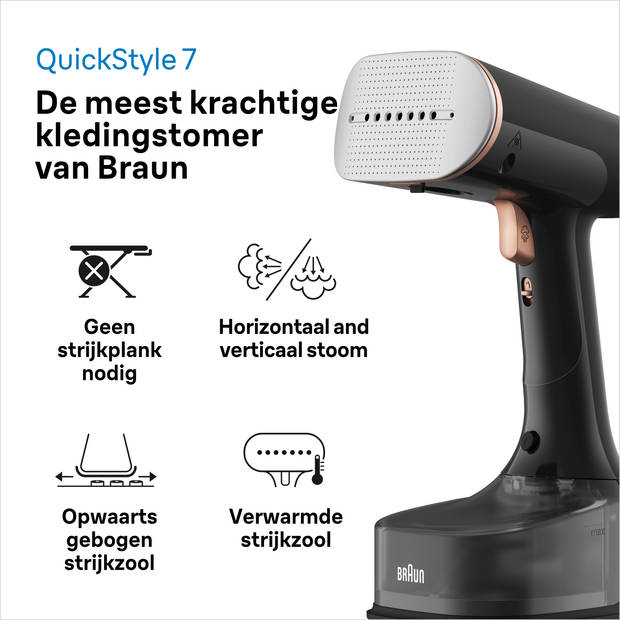 Braun kledingstomer QuickStyle 7 GS7077BK