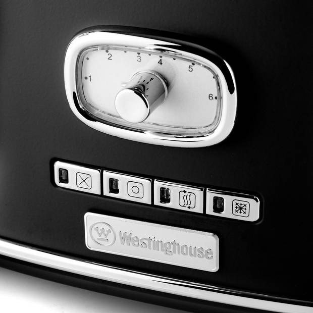Westinghouse - Retro - Handmixer+Staafmixer+Blender+Waterkoker+Broodrooster 4 Sleuven+Koffiezetapparaat - Zwart