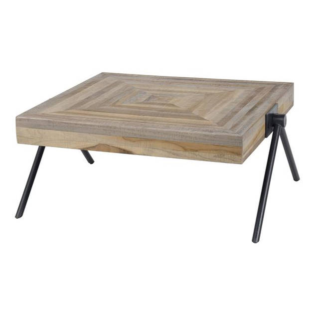 Hoyz - Salontafel Teca - Balance - 70x70x33 - Hout - Bruin