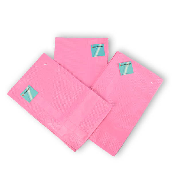 3 pieces - Glasses Cloth in Pink High-quality Polishing Cloth and Polishing Cloth - Glass Cloth Spiegelau 67cm x