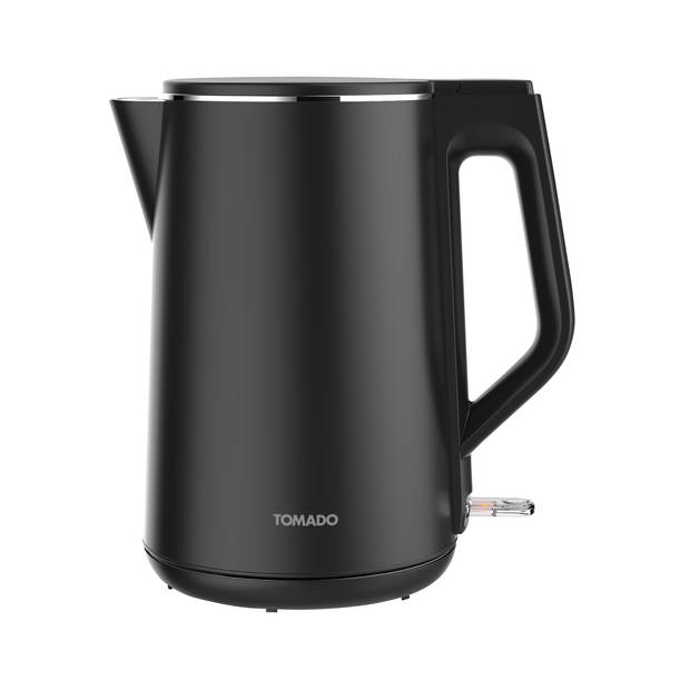 Tomado TWK1708B - Waterkoker - 1,7 liter - Dubbelwandig - 2200 watt - BPA vrij - Matzwart