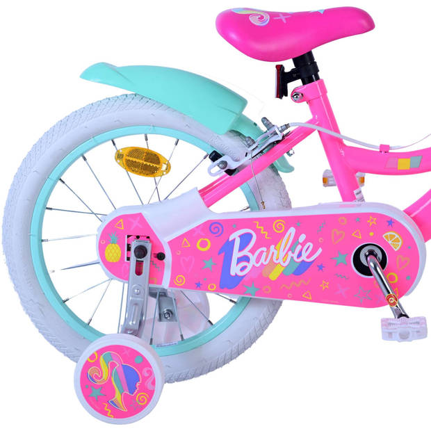 Barbie Kinderfiets - Meisjes - 16 inch - Roze - Twee handremmen