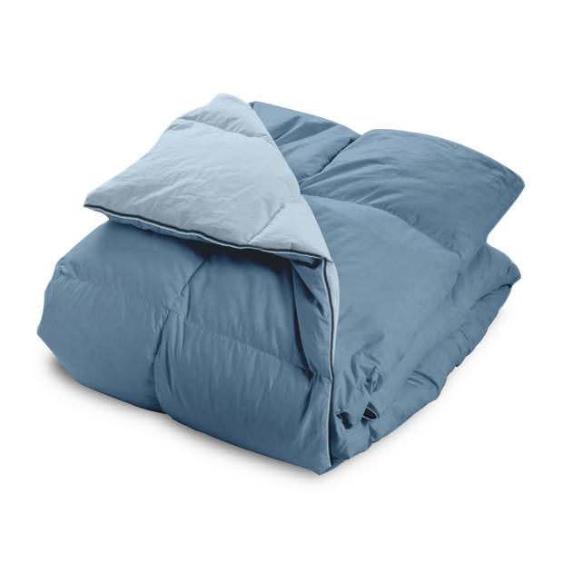 HappyBed Serena blue 200x200 - Wasbaar dekbed zonder overtrek - Bedrukt dekbed zonder hoes