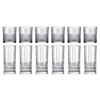 Cookinglife Glazenset (cocktailglazen & longdrinkglazen) Monea - 12 delige set